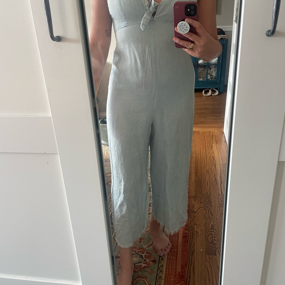 Show me your mumu light Jean jumpsuit